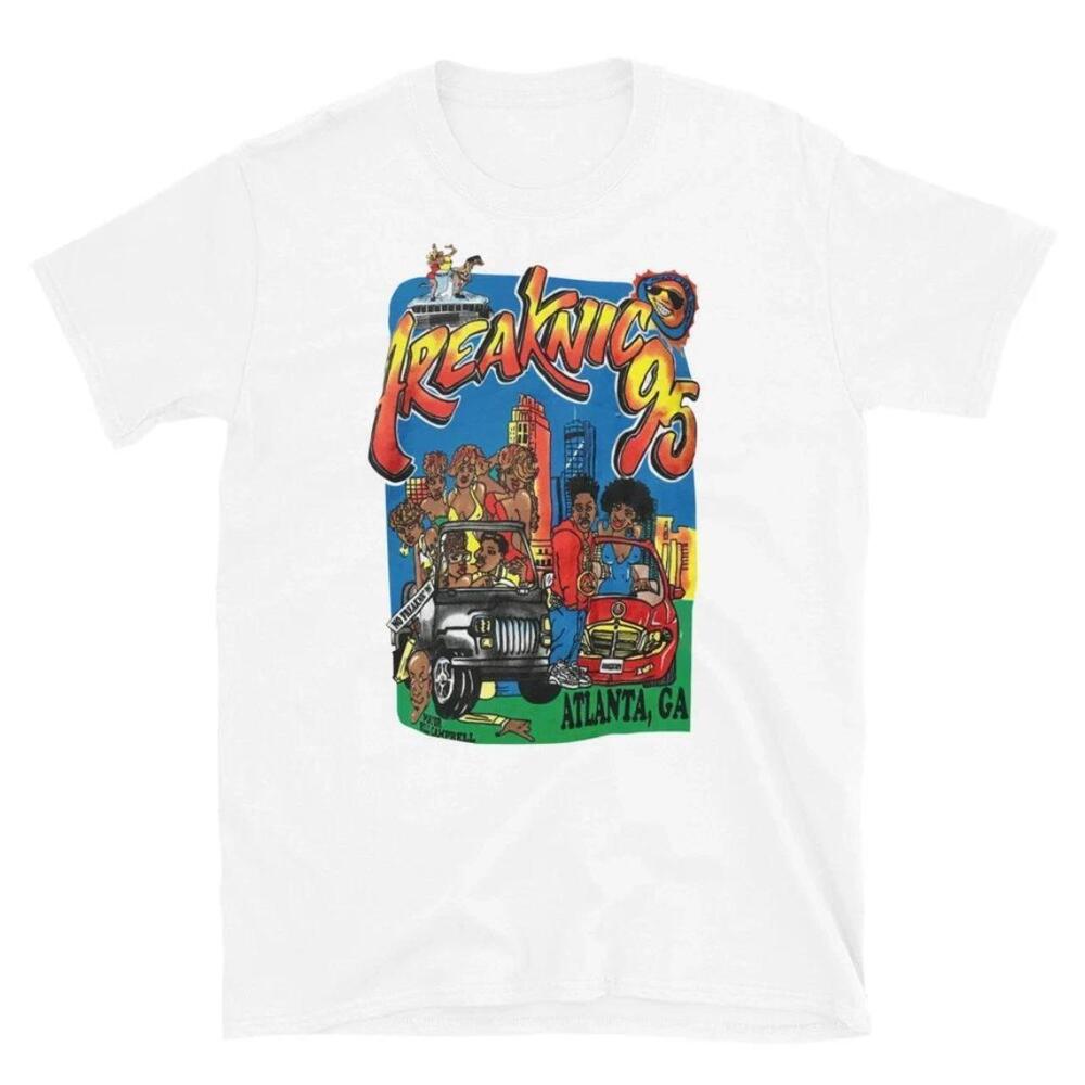 Rare Freaknik Ga White Unisex Short Sleeve Cotton Shirt Gift Family